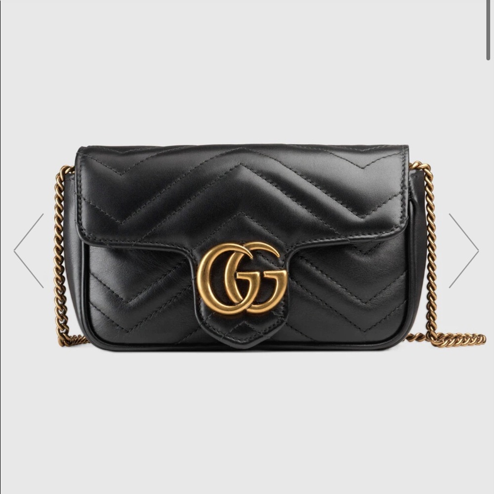 GG Marmont matelassé leather super mini bag